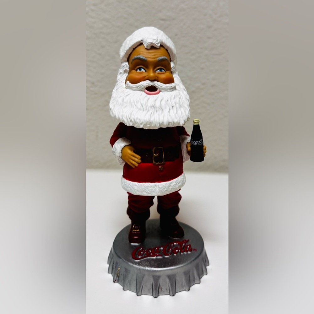 Santa Claus Bobblehead Coca-Cola Coke Hardees Collectible Figure Christmas 2002
